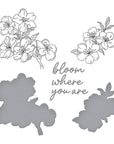 Spellbinders - Spring in Kyoto Collection - Press Plates & Dies - Cherry Blossoms-ScrapbookPal