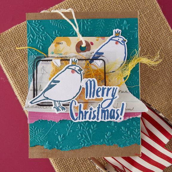 Spellbinders - Starry Holiday Collection - Registration Press Plates &amp; Dies - Starry Merry Christmas-ScrapbookPal