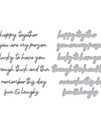 Spellbinders - Storytelling Collection - Press Plates & Dies - Friends Sentiments-ScrapbookPal