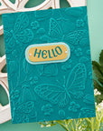 Spellbinders - Stylish Ovals Collection - 3D Embossing Folder - Beautiful Butterflies-ScrapbookPal