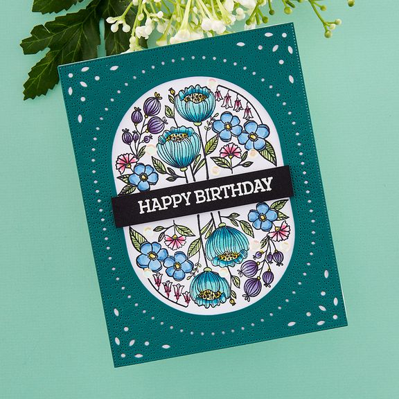 Spellbinders - Stylish Ovals Collection - Dies - Infinity Punch &amp; Pierce Plate-ScrapbookPal