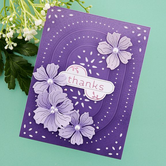 Spellbinders - Stylish Ovals Collection - Dies - Infinity Punch &amp; Pierce Plate-ScrapbookPal