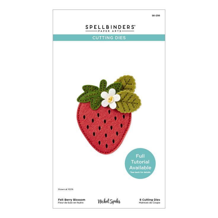 Spellbinders - Summer Felt Stitch &amp; Create Collection - Dies - Felt Berry Blossom-ScrapbookPal