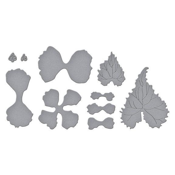 Spellbinders - Summer Solstice Garden Collection - Dies - Begonia and Ladybugs-ScrapbookPal