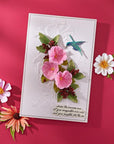 Spellbinders - Summer Solstice Garden Collection - Dies - Petunia and Hummingbird-ScrapbookPal