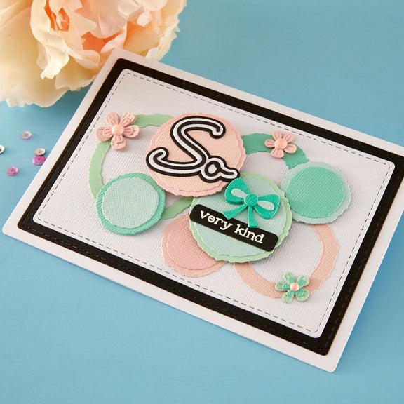 Spellbinders - Summertime Collection - Dies - Ripped Edge Circles-ScrapbookPal