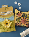 Spellbinders - Tabbed Classic Collection - Clear Stamps & Dies - Tabbed In & Out Sentiments-ScrapbookPal
