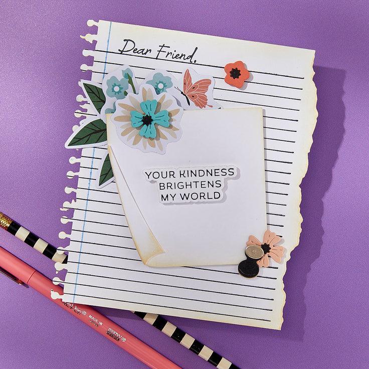 Spellbinders - Take Note Collection - Press Plates &amp; Dies - Reel Color Sentiments-ScrapbookPal