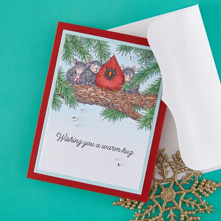 Spellbinders - Tangled Collection - Cling Stamps - Warm Hugs-ScrapbookPal