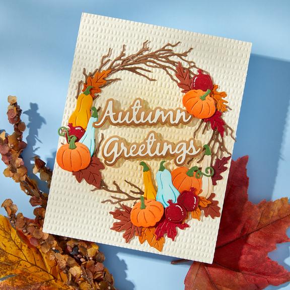 Spellbinders - Texture &amp; Foliage Collection - 3D Embossing Folder - Dimpled-ScrapbookPal
