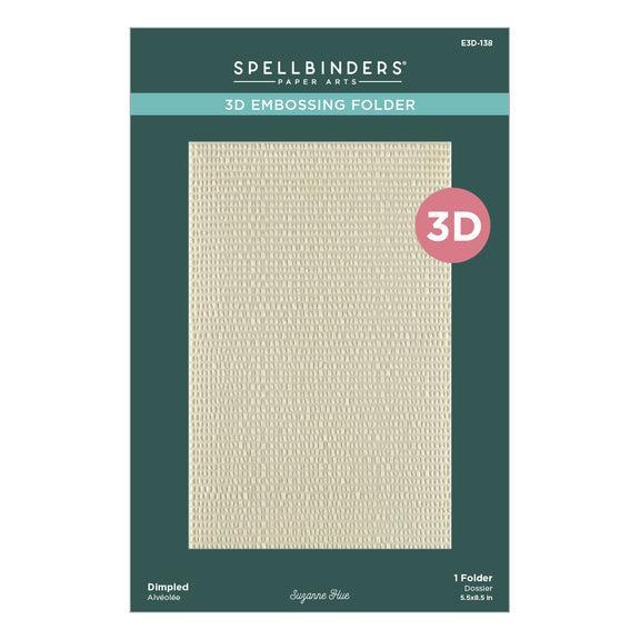 Spellbinders - Texture &amp; Foliage Collection - 3D Embossing Folder - Dimpled-ScrapbookPal