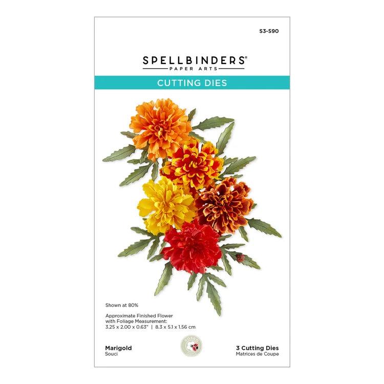 Spellbinders - The Cottage Garden Collection - Dies - Marigold-ScrapbookPal