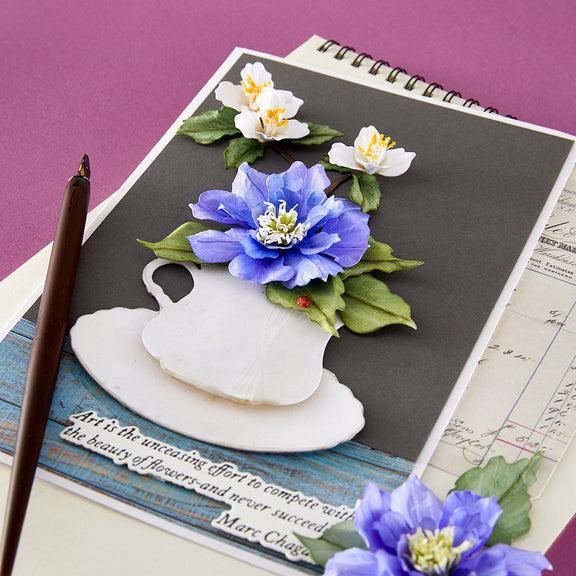 Spellbinders - The Poet's Garden Collection - Dies - Clematis Poet-ScrapbookPal