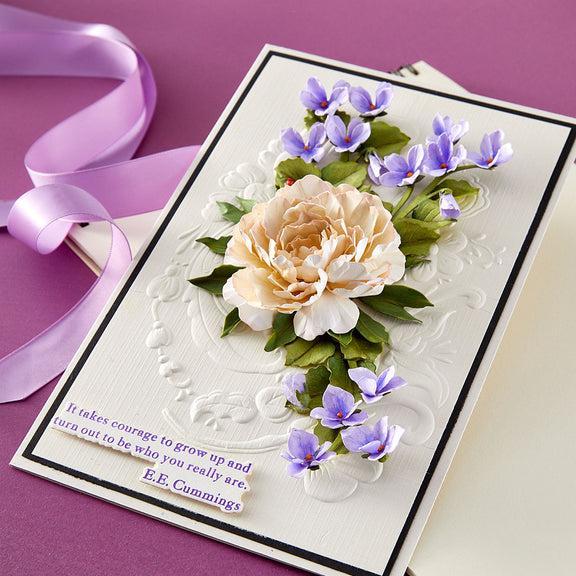 Spellbinders - The Poet's Garden Collection - Press Plate &amp; Dies - The Poet's Garden Sentiments-ScrapbookPal