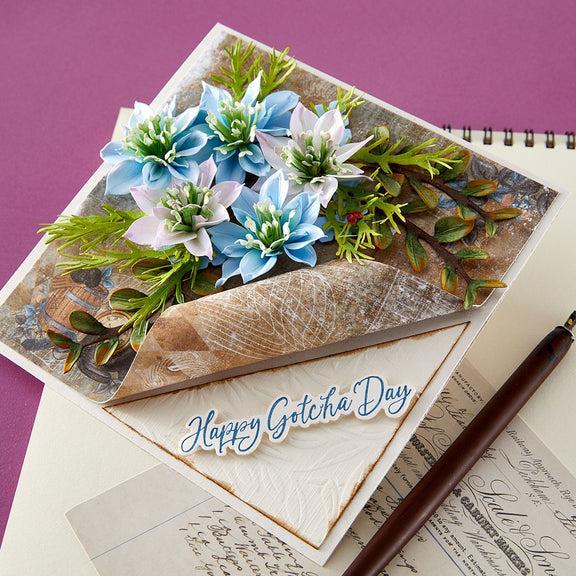 Spellbinders - The Poet's Garden Collection - Press Plate &amp; Dies - The Poet's Garden Sentiments-ScrapbookPal