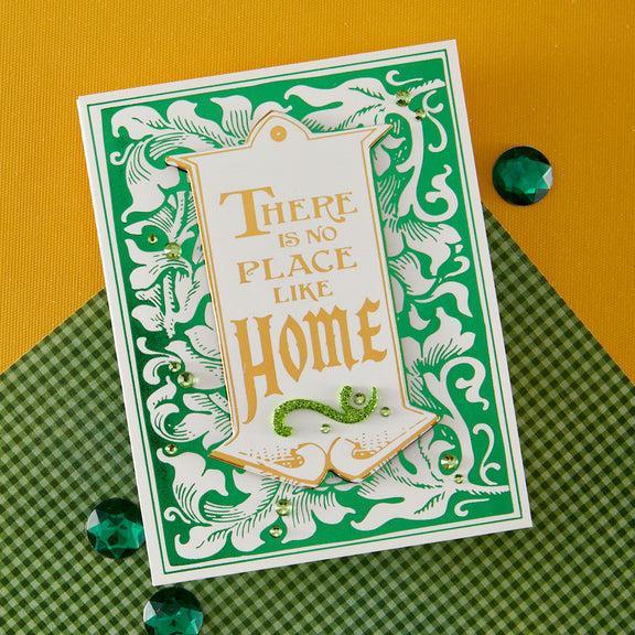 Spellbinders - The Wonder of Oz Collection - Press Plate &amp; Dies - Wonder of Oz Frame &amp; Tag-ScrapbookPal