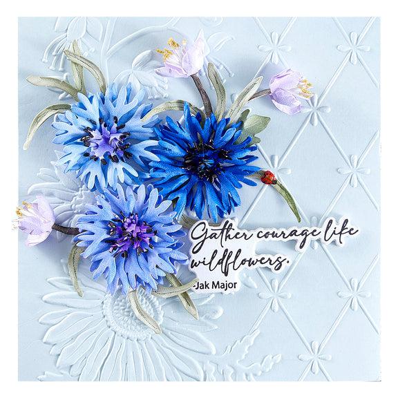 Spellbinders - Through the Meadow Collection - 3D Embossing Folder - Wildly Beautiful-ScrapbookPal