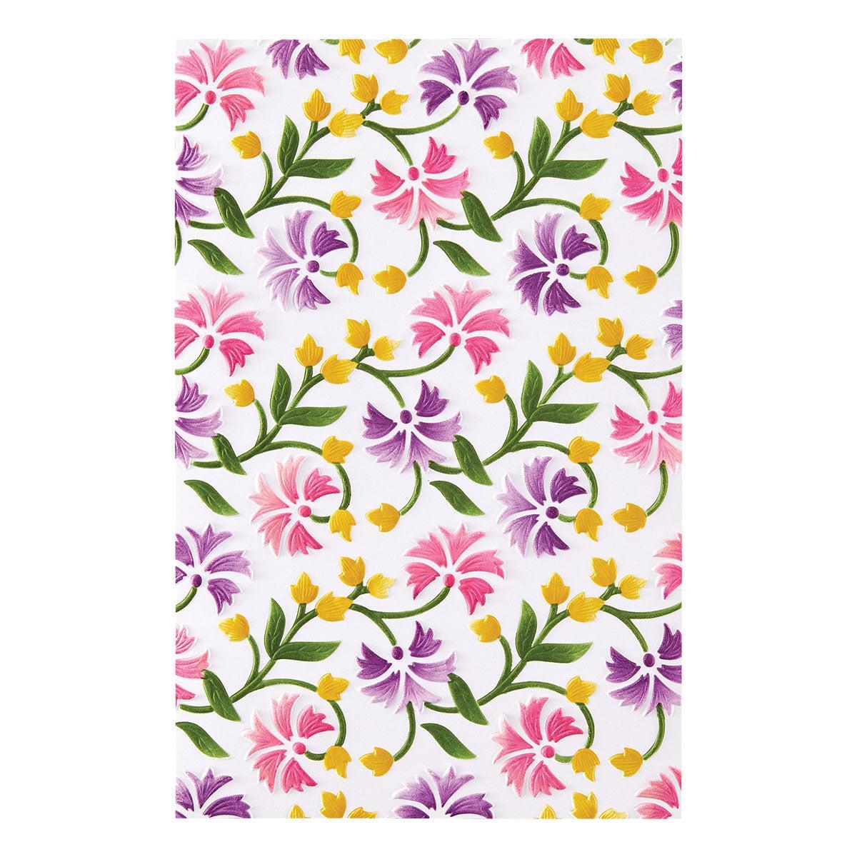 Spellbinders - Timeless Textures Collection - Stencils - Flowing Florals-ScrapbookPal