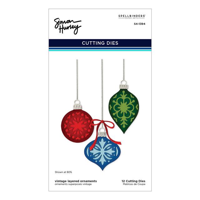 Spellbinders - Timeless Trees Collection - Dies - Vintage Layered Ornaments - Scratch &amp; Dent