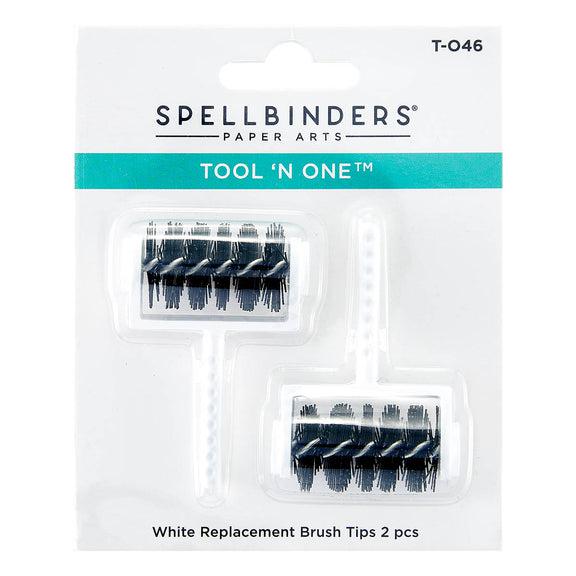 Spellbinders - Tool 'n One - White - Replacement Brush Set-ScrapbookPal