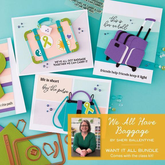 Spellbinders - We All Have Baggage Collection - Carry It Together Class Kit - Papers &amp; Embellisments-ScrapbookPal
