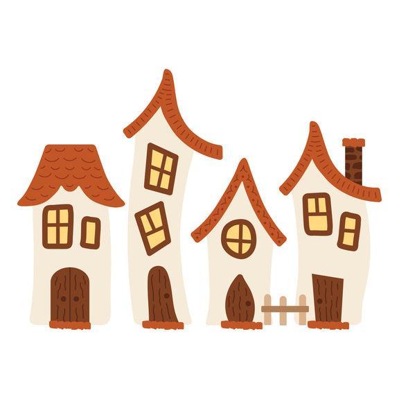 Spellbinders - Whimsical Village Collection - Dies - Whimsical Houses-ScrapbookPal