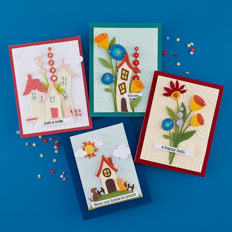 Spellbinders - Whimsical Village Collection - Dies - Whimsical Houses - Scratch & Dent-ScrapbookPal