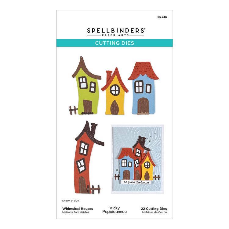 Spellbinders - Whimsical Village Collection - Dies - Whimsical Houses - Scratch & Dent-ScrapbookPal