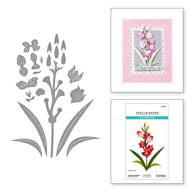 Spellbinders - Wildflowers Collection - Dies - Layered Gladiolus-ScrapbookPal