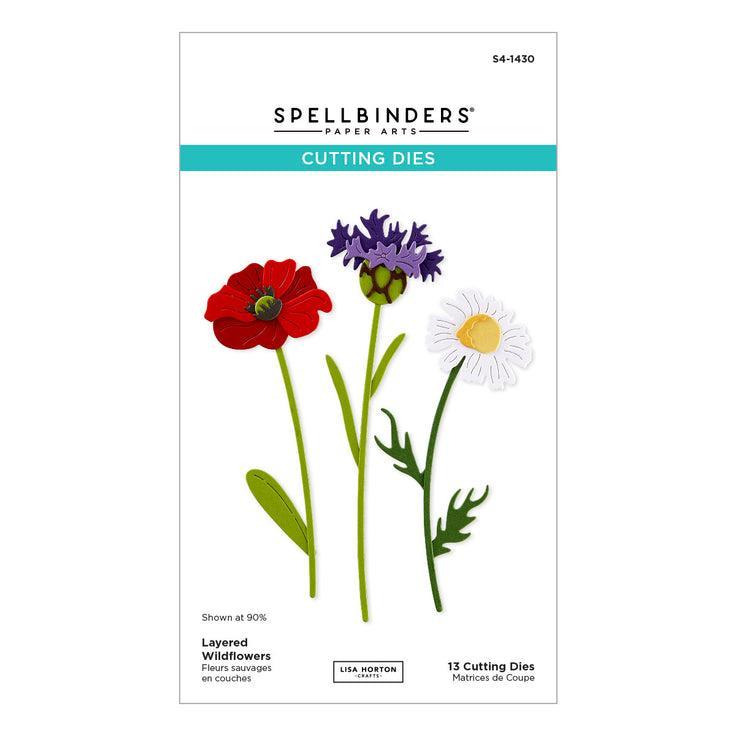 Spellbinders - Wildflowers Collection - Dies - Layered Wildflowers-ScrapbookPal