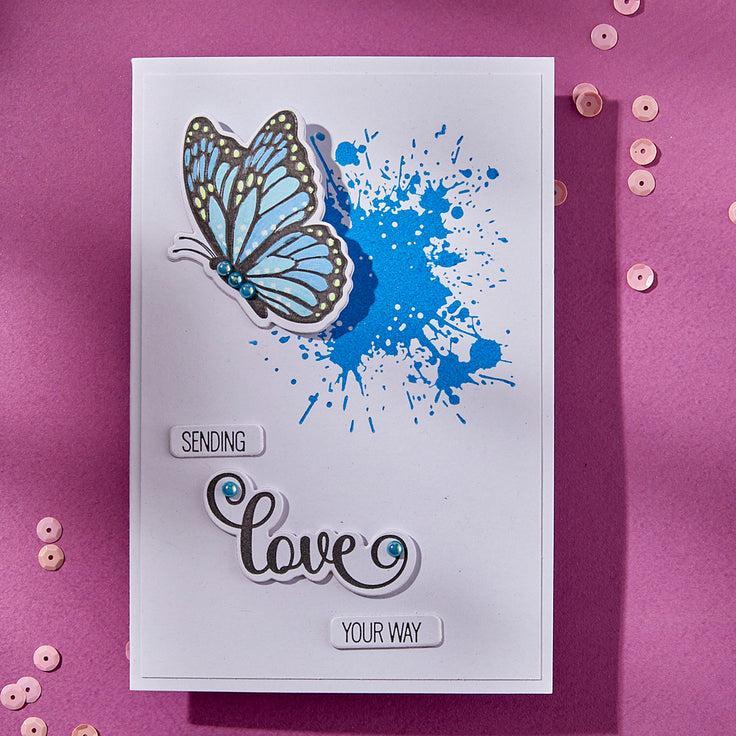 Spellbinders - Wildflowers Collection - Press Plates - Splatters-ScrapbookPal