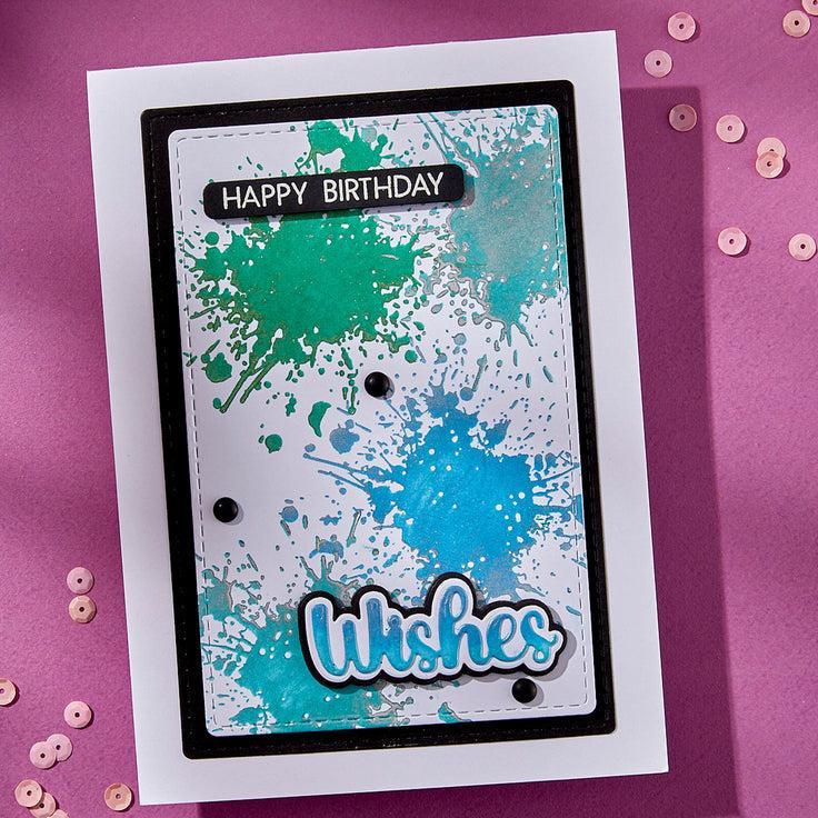 Spellbinders - Wildflowers Collection - Press Plates - Splatters-ScrapbookPal