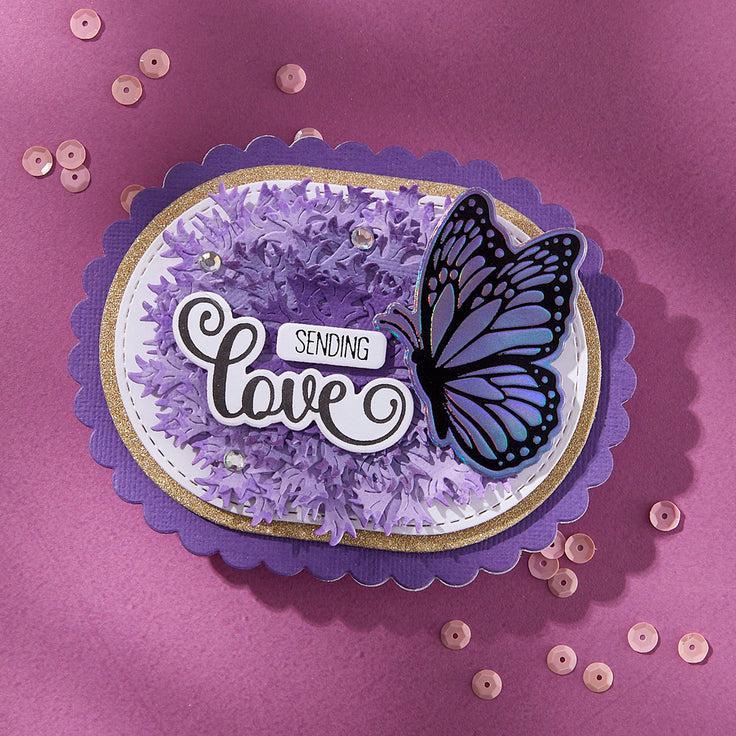 Spellbinders - Wildflowers Collection - Registration Press Plates &amp; Dies - Butterfly Silhouettes-ScrapbookPal