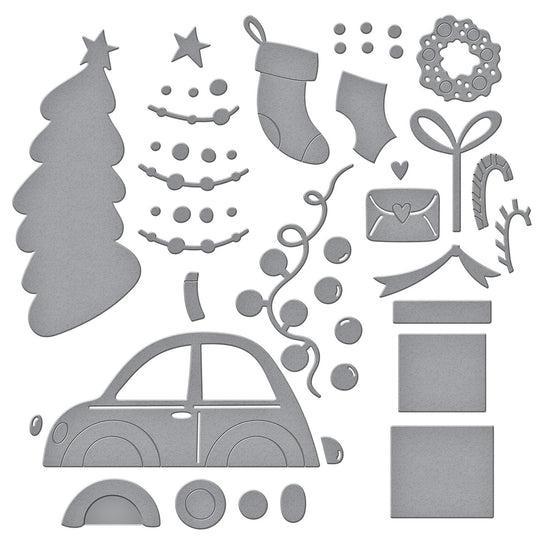 Spellbinders - Wonderland Collection - Dies - Yuletide Ride-ScrapbookPal