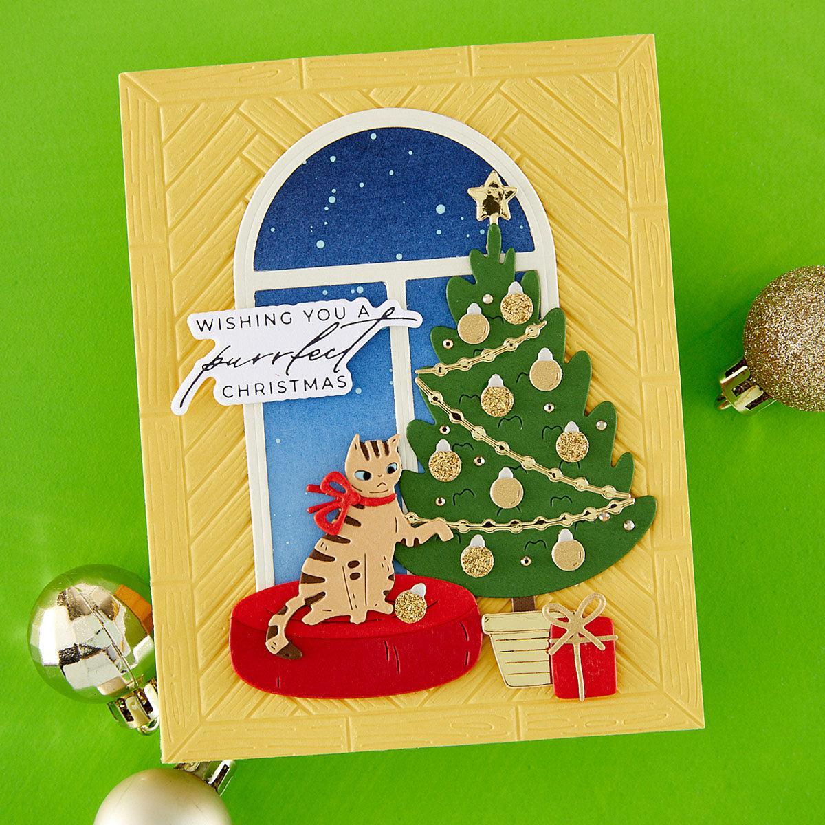 Spellbinders - Yana's Christmas Cats Collection - Dies - Christmas Cats-ScrapbookPal