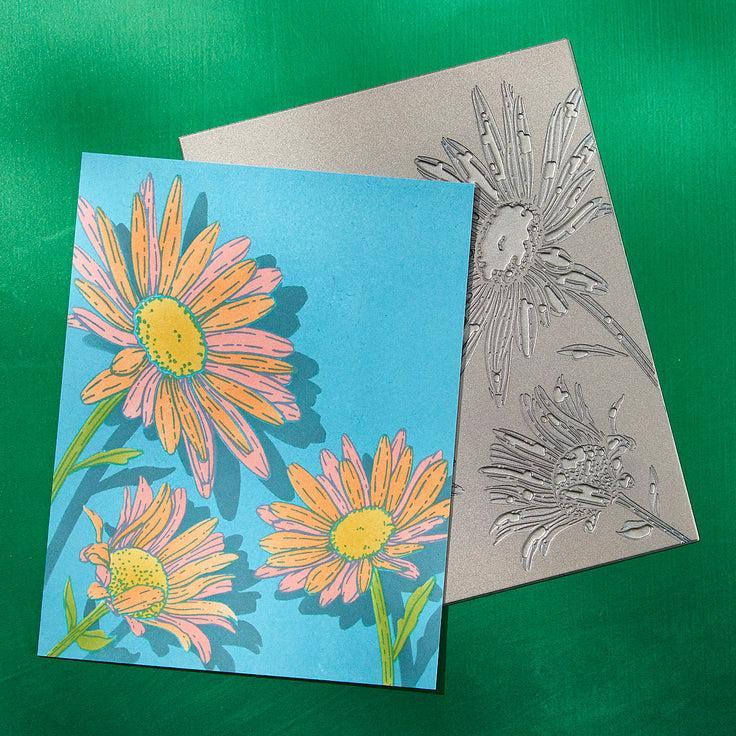 Spellbinders - Yana's Daisies Collection - Press Plates - Daisy Trio-ScrapbookPal