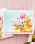 Spellbinders - Yana's Tulips Collection - Letterpress + Foil Plate & Dies - Bouquet of Hugs Sentiments-ScrapbookPal