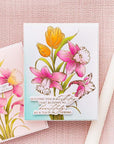 Spellbinders - Yana's Tulips Collection - Letterpress + Foil Plate & Stencils - Tulips and Daffodils-ScrapbookPal