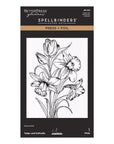 Spellbinders - Yana's Tulips Collection - Letterpress + Foil Plate - Tulips and Daffodils-ScrapbookPal