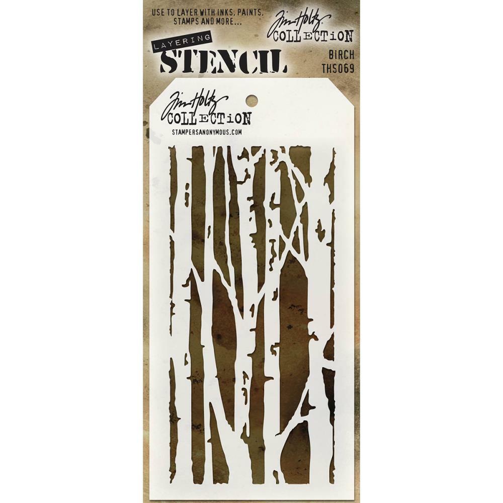 Stampers Anonymous - Tim Holtz Layered Stencil - Birch-ScrapbookPal