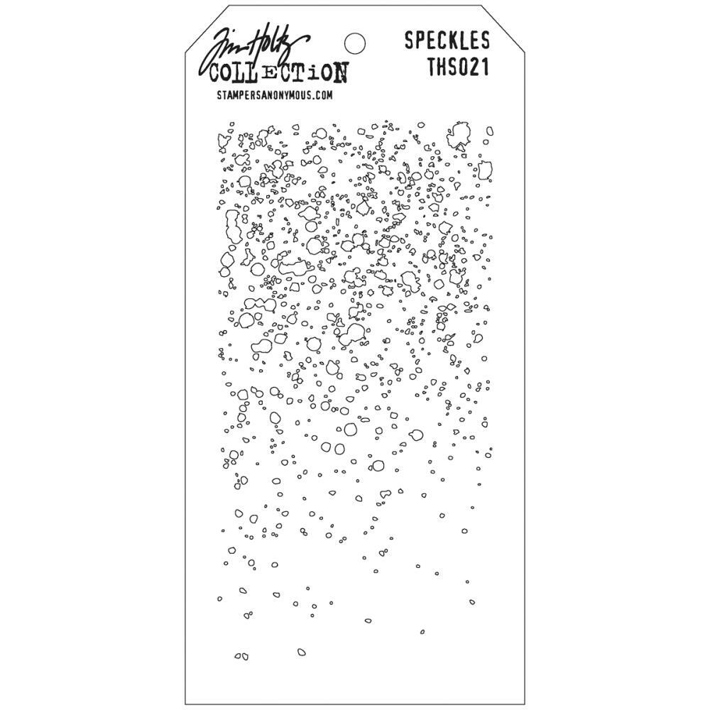 Stampers Anonymous - Tim Holtz Layered Stencil - Speckles-ScrapbookPal