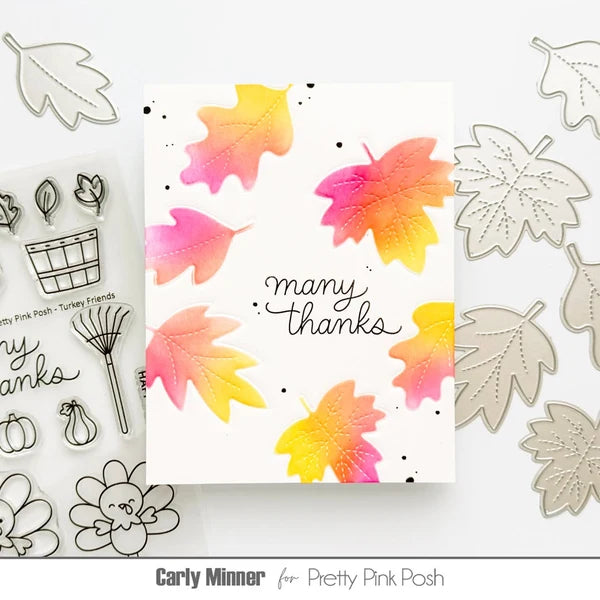 Pretty Pink Posh - Dies - Stitched Leaves