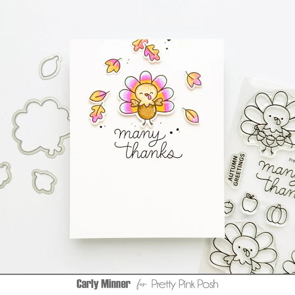 Pretty Pink Posh - Clear Stamps - Turkey Friends