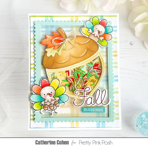 Pretty Pink Posh - Clear Stamps - Turkey Friends