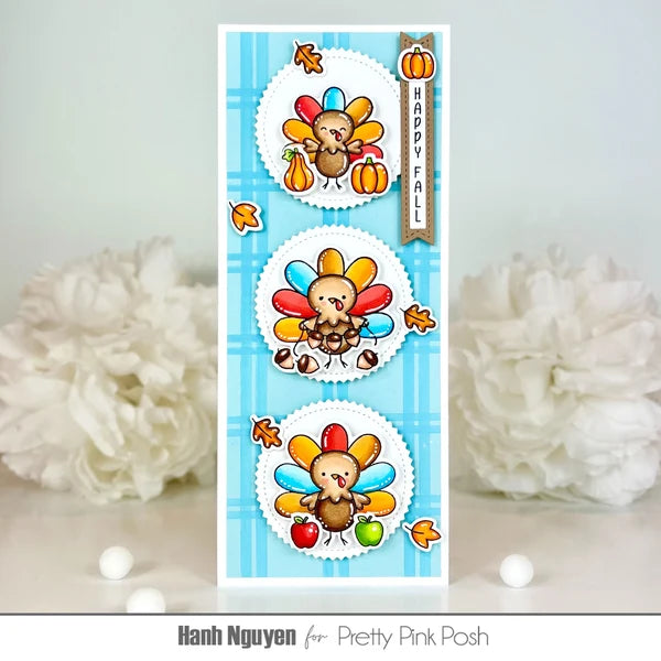 Pretty Pink Posh - Clear Stamps - Turkey Friends