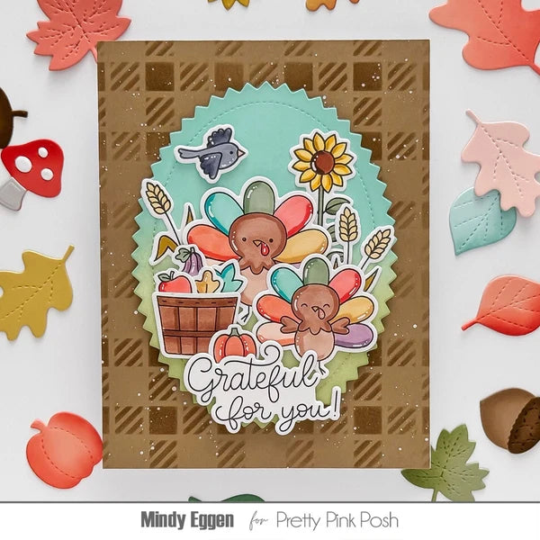 Pretty Pink Posh - Clear Stamps - Turkey Friends