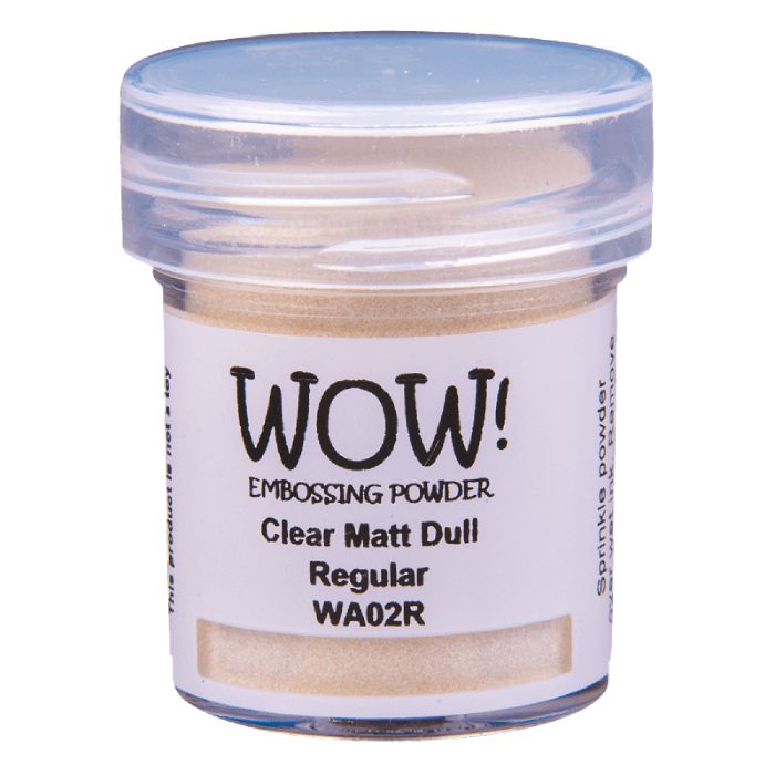 WOW! - Embossing Powder - Regular - Clear Matte Dull-ScrapbookPal