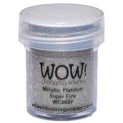 WOW! - Embossing Powder - Super Fine - Metallic Platinum-ScrapbookPal