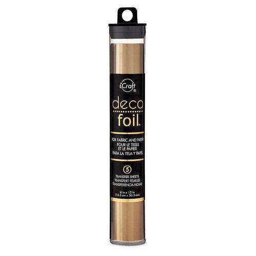 iCraft - Deco Foil Transfer Sheets 6x12 - Bronze-ScrapbookPal