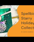 Spellbinders - Starry Holiday Collection - Registration Press Plates & Dies - Merry, Merry, Merry Bird